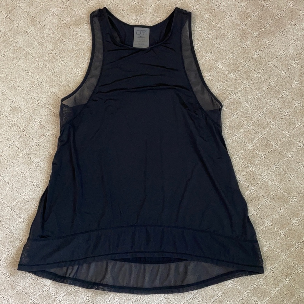 DYI Mesh Racerback Tank (black)